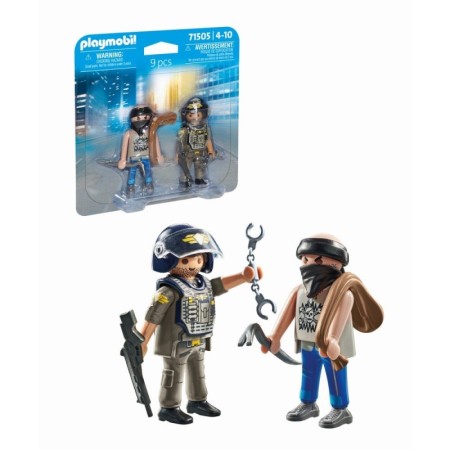 Playmobil-SET 2 FIGURINE POLITIST CU HOT Playmobil - 1
